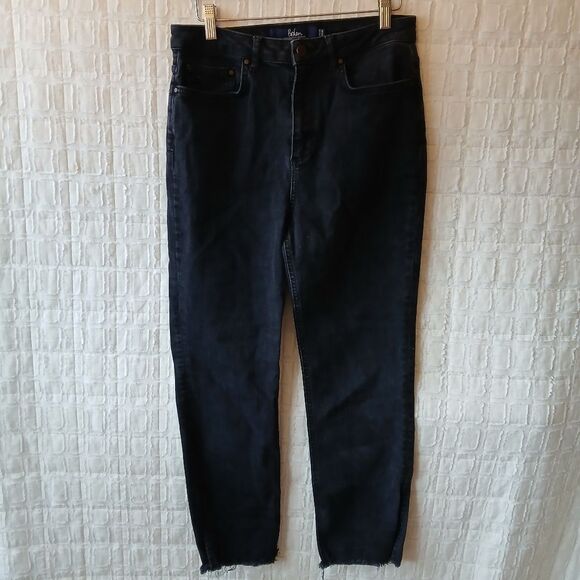Boden Dark Cropped Denim Jeans Denim Sz.8 - Picture 1 of 6